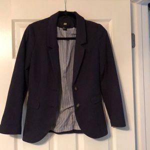 H&M Navy Blazer with elbow pads